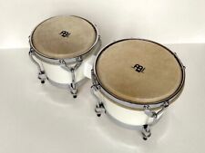 Meinl Bongo Set, 17,5 & 21 cm (ca. 7 & 8 Zoll) Naturfell,  Fiberglas weiß