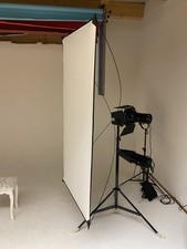 Aufheller Abschatter Fotografie Foto Fotostudio mit Stativ 180x90