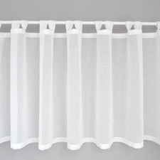 Scheibengardine Leinenoptik