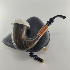 Eichenholz Kalebasse Meerschaumpfeife Handarbeit glatt Block Meerschaum CPW Pfeifen22