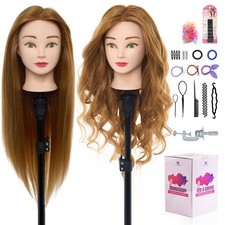 66cmFrisierkopf 60%Echthaar