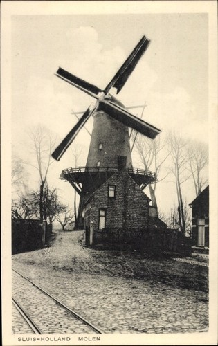 Sluis zeeland niederlande - ak,