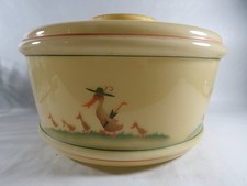 Lampenschirm  ohne Fassung Art Deco aus Glas mit Muster Enten-Tiere