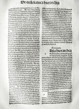 Original Inkunabel Blatt Bonaventura Straßburg Husner  1495