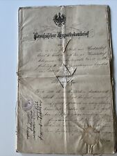 Jab4- Preußischer Hypothekenbrief Stolzenau 1902-1925, viele Papiersiegel, 3 tlg