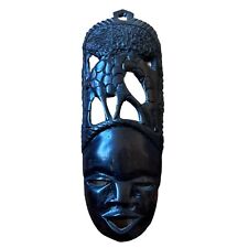 Wandmaske Holz Wand Deko Afrika Afrikanisch Maske Wandschmuck Gesicht 40cm