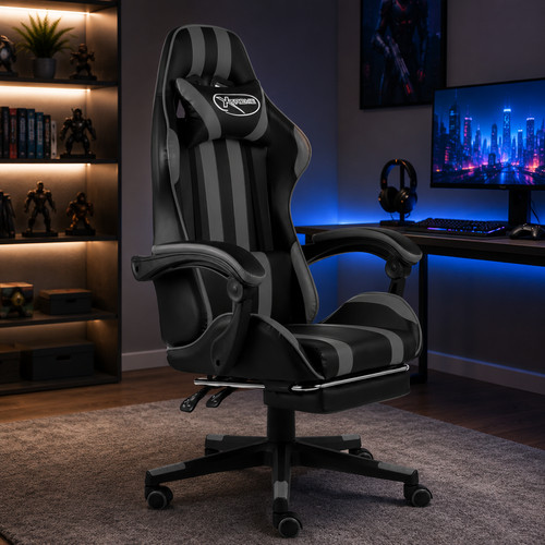 Gaming stuhl mit fußstütze - mit,