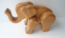 Elefant aus Holz Deko Figur