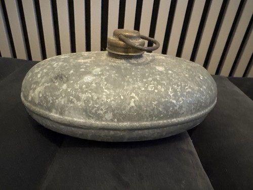 Antike wärmflasche verzinkt - antike,