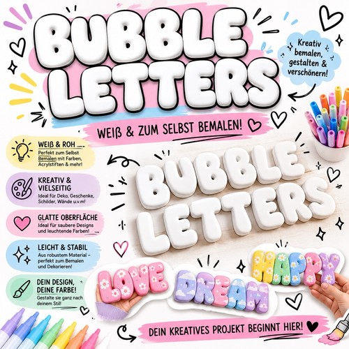 Bubble letters weiße - bubble, –