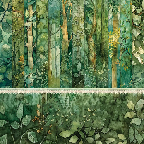 Scrapbook papier grün wald - scrapbook,