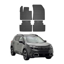 OMAC Gummi Fußmatten für Citroen C5 Aircross 2017-2025 Automatten Schwarz 4x