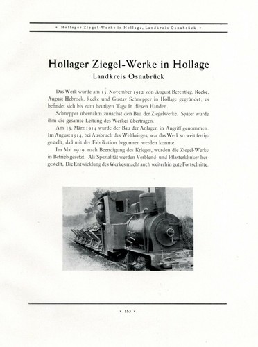 Ziegel werke hollage reklame - werke,