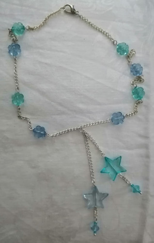 Silberfarbene kette collier - silberfarbene,