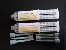 2 Cabrio Heckscheiben Kleber 6Düsen fürVerdeck mit fest eingeklebten Glasscheibe