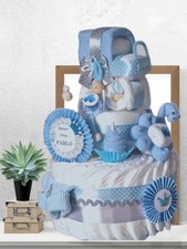 Windeltorte Blau Junge Mini
