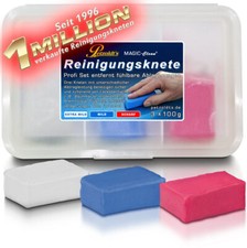  Petzoldts Reinigungsknete-Profiset Weiß, Blau, Rot, Lackreiniger Lackreinigung