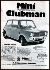 Austin Mini Clubman, originale Werbung aus 1971