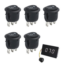 5 Stück Kippschalter 12V