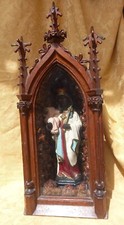 Neogotischer Schrein mit Altöttinger Madonna um 1900