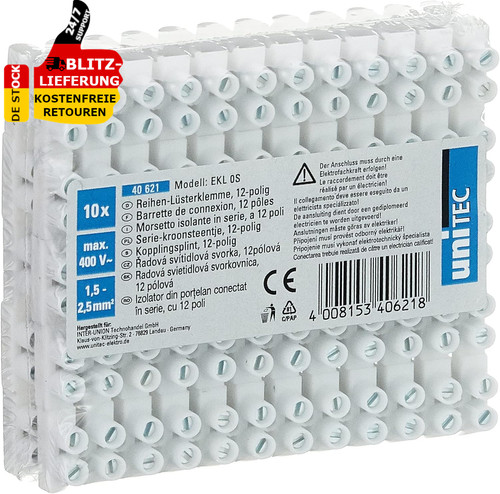 Lüsterklemme stück 12 - 10,