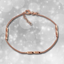 Armband spirale rosegold - rosegold, 925