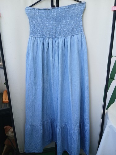 Kleid maxikleid jeanskleid - maxikleid,