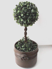 künstlicher Buchsbaum in rustikalem Keramik-Topf Gesamthöhe ca. 41 cm
