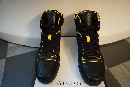 Gucci python high top sneaker - gucci,