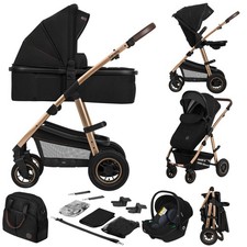 LIONELO®  Kinderwagen 3 in 1 Kombikinderwagen  Auto- Babyschale 🔸 Black Onyx