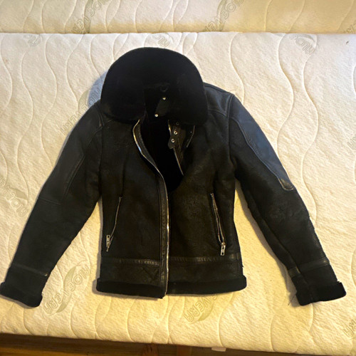 Bee edgy bikerjacke - bee, leder