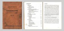 MWM Diesel Motor KD 211 Betriebsanleitung Ersatzteilliste Original 1954