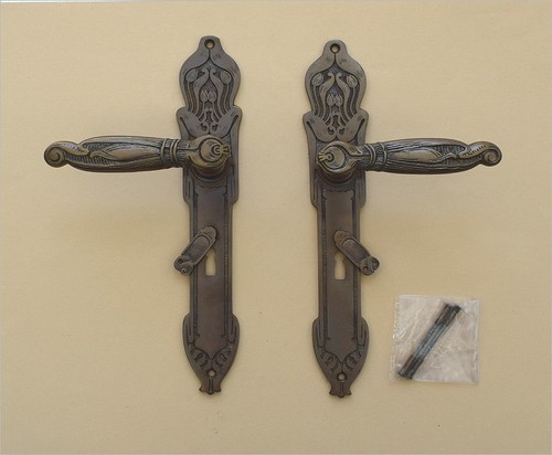 Messing antik langschild - bb,