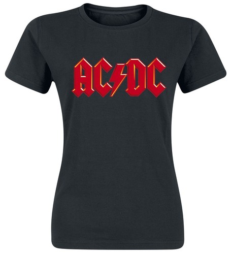 Acdc shirt damen red logo - acdc,