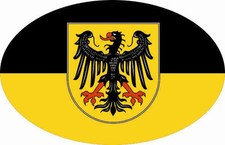 Aufkleber Aachen Oval 10 x 6,5 cm Autoaufkleber Sticker