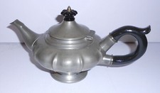 JUGENDSTIL ZINN TEEKANNE