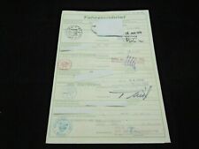 Sammlerstück Datenblatt VW Typ 3 1600 Kombi EZ 6`73 Fahrzeugdaten Pappbrief