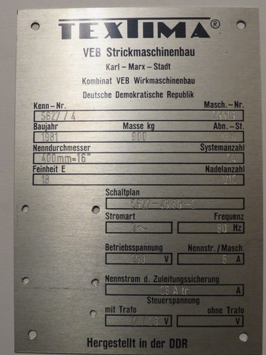 Typenschild blechschild ddr - typenschild,