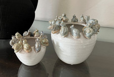 Skulpturale Vase / Topf mit