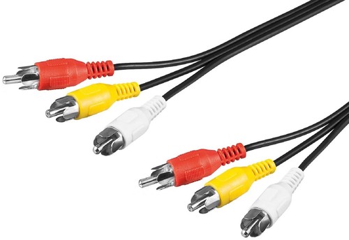 Cinchkabel 3fach stecker - 3fach,