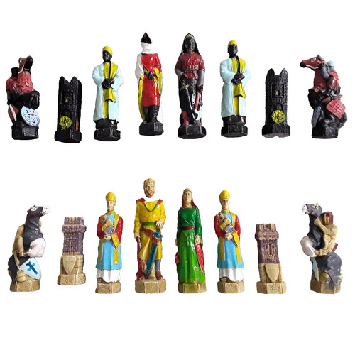 Schachfiguren kreuzzug - schachfiguren,