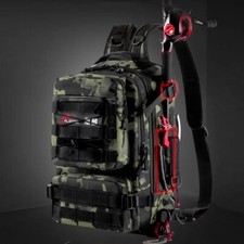 Outdoor Angelrucksack mit Rutenhalter – ideal für Jagd, Wandern, Camping
