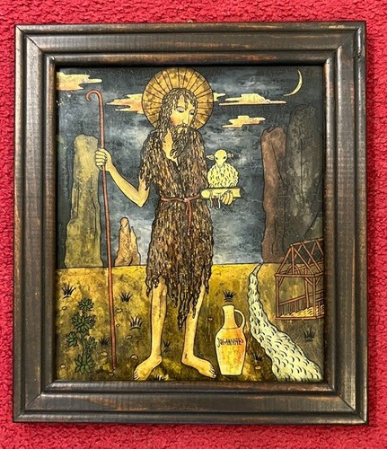 Hinterglasmalerei johannes - hinterglasmalerei,,