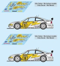Decals Opel Calibra V6 DTM 1993 1:32 1:43 1:24 1:18 Slot Rosberg Reuter Decals