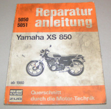 Originale Motorrad Reparaturanleitung Yamaha XS 850 3-Zylinder - ab 1980