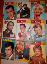 Konv. 9 St. alte Zeitschriften-Gong/Bunte Illustrierte/Film-Revue-v. 1954 - 1962