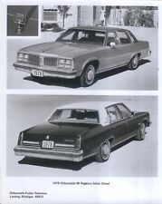 Oldsmobile 98 Regency 1978 original s/w Pressefoto 