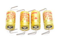 4x Elko-Kondensator von FRAKO Serie KE GPF, 47 µF / 40 V-, Audio Capacitor, NOS