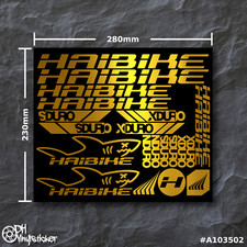 Haibike V2 Stickersatz Gold |