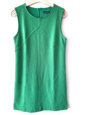 Neuw. MARC CAIN Etui Kleid WOLLE 10% KASCHMIR Grün Strickkleid ca. 38 Business